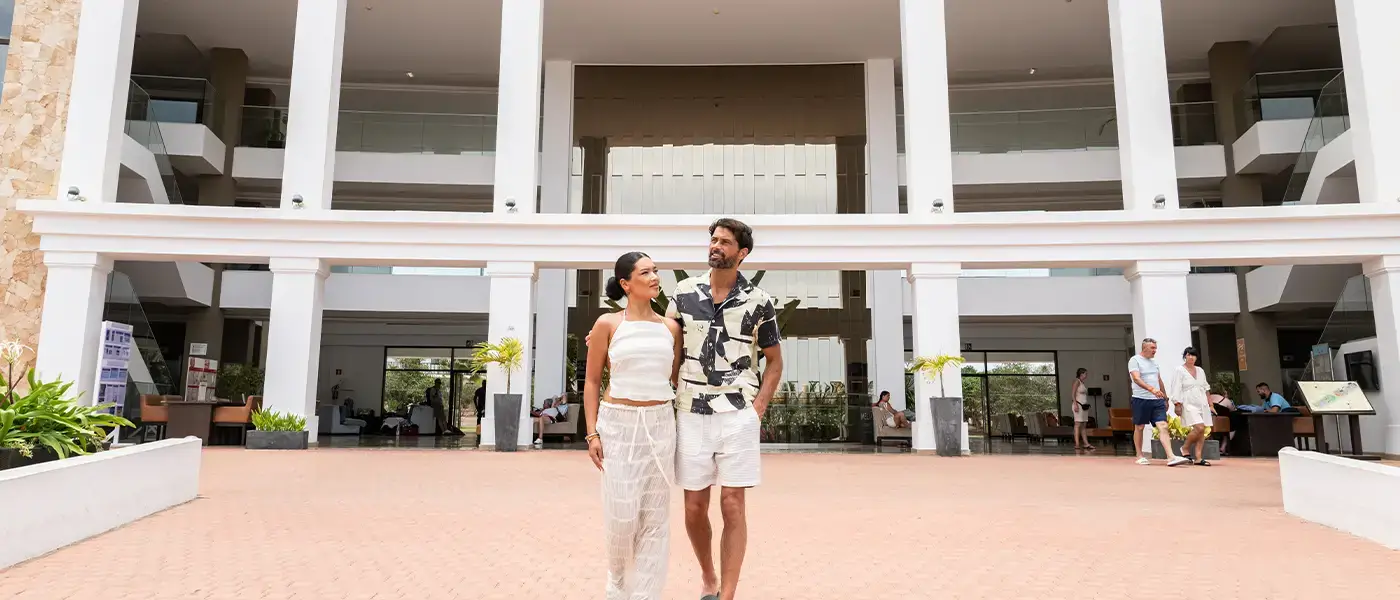 A couple at Meliã The Lagoon Beach Resort